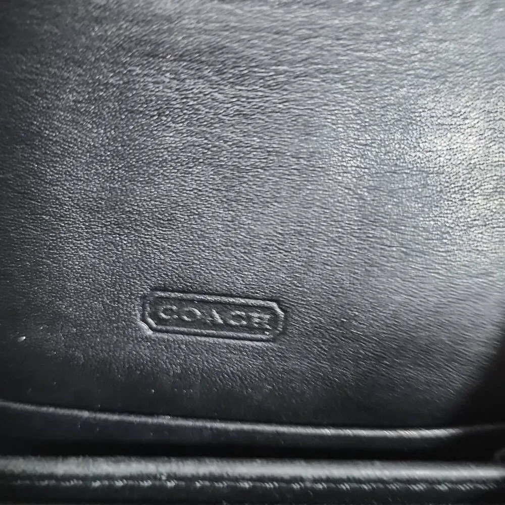Coach Signature Jacquard Hampton small wallet with keychain Y2K-ERA